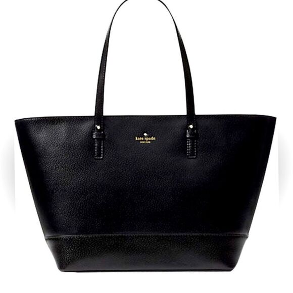 Kate Spade Medium Harmony Grand Street Black Zip Top Tote Bag - Picture 2 of 6